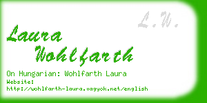 laura wohlfarth business card